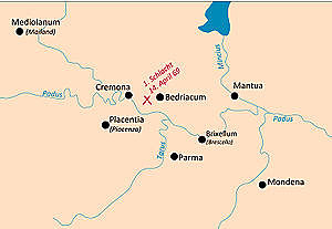 La primera batalla de Bedriacum