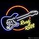 Letreros de ne n regalo rock roll guitarra