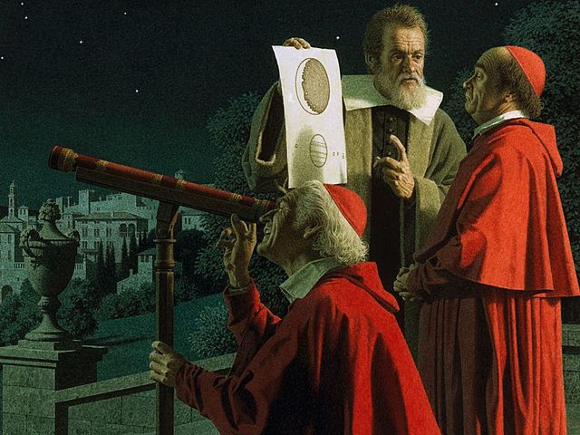 Galileo discovers the moons of Jupiter.