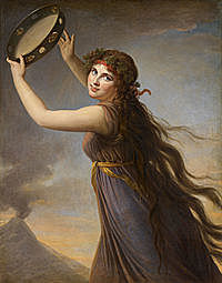 Lady Hamilton como bacante. Marie-Louise-Élisabeth Vigée-Lebrun,
