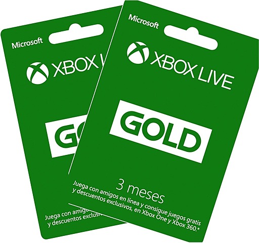 Una inovadora targeta el "Xbox live gold"