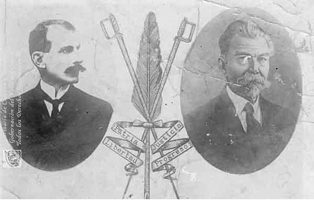 División del partido liberal y conservador