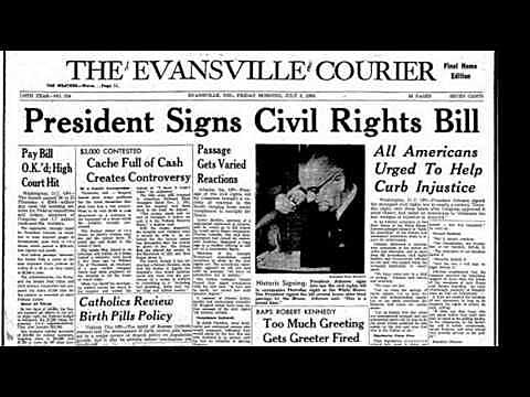 The Civil Rights Act becomes law.