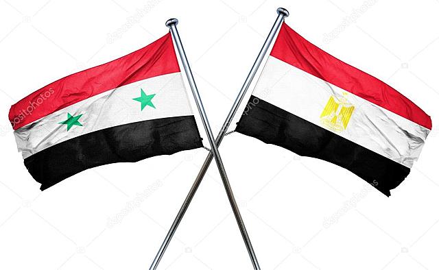 Egipto y Siria hacia Israel