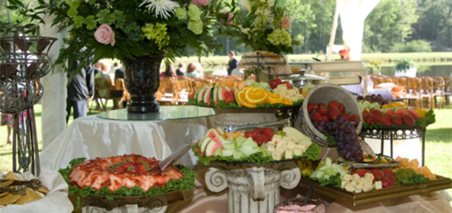 Yum let's eat, the caterer is in place.