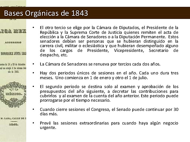 1843 Bases Orgánicas de la República Mexicana