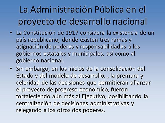 1917 Constitución Mexicana y sus Reformas en Tema de la Administración Publica Federal