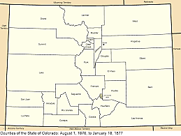 Colorado enters the Union as the 38th state