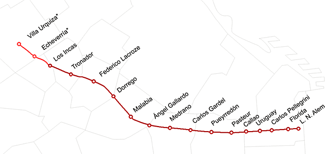 Inauguración de la línea B