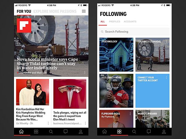 Flipboard, revista personalizada interactiva