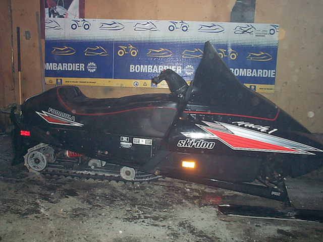 Got another new snowmobile to ride on trails with