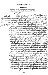 La declaración filipina de Independencia