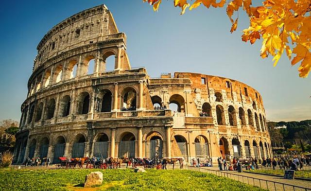 El Coliseo de Roma, en Italia.