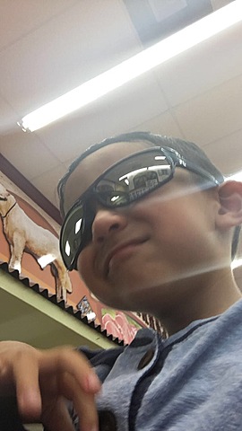 Brother starts middle school