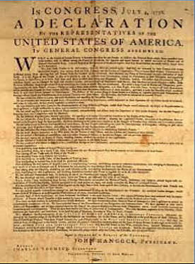 The declaration of independence