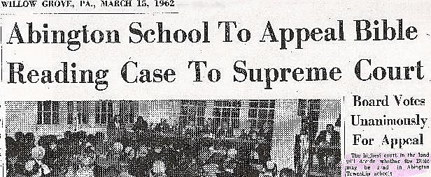 School District of Abington Township, Pennsylvania v. Schempp