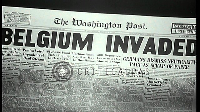 Germany Invades Belgium
