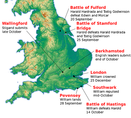 The Normans conquered England
