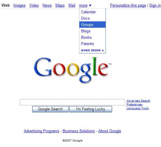 Google search engine with relevancy rankings is released.