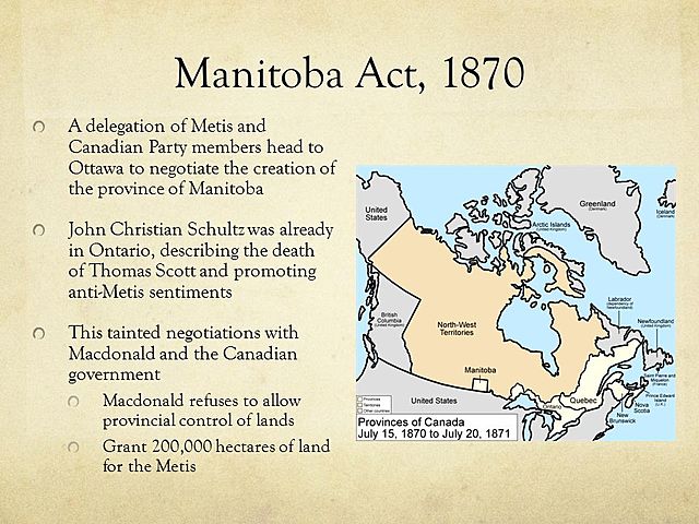 Manitoba Act 1870
