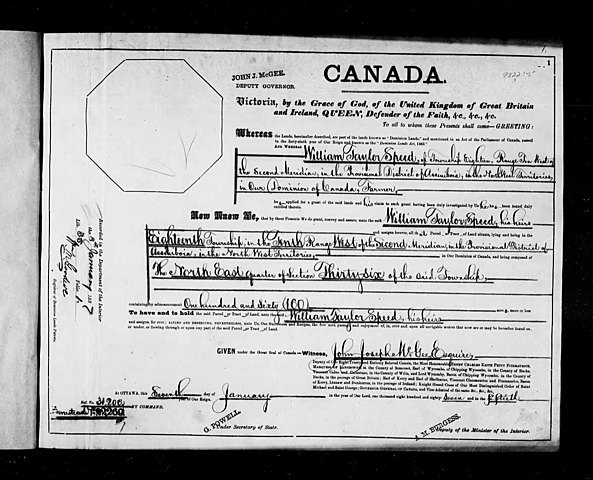 Dominion Lands Act 1872