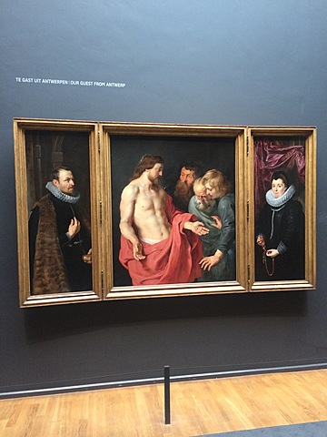 Triptiek met de ongelovige Thomas en portretten van Nicolaas en Adriana Rockox