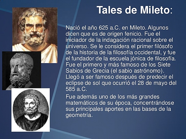 Filósofo Tales de Mileto