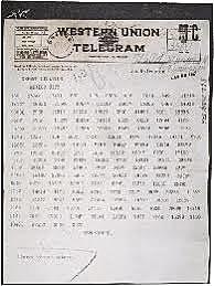 The Zimmerman Telegram was intercepted by Britain