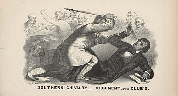 charles sumner attacked on senate floor
