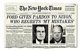 Gerald Ford pardons Nixon