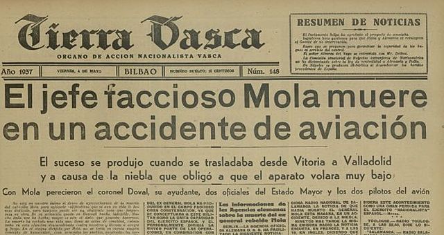 Muerte del General Mola