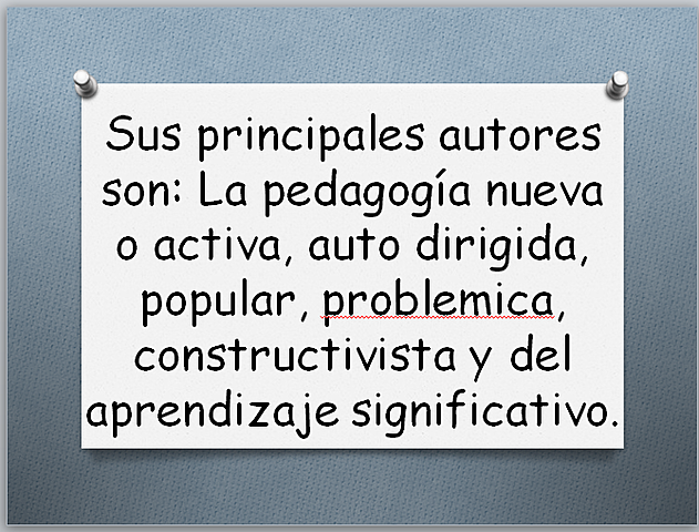 Pedagogía contemporanea
