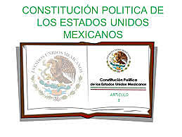 Constitución Política de los Estados Unidos Mexicanos. actual