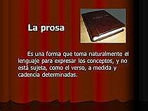 La prosa