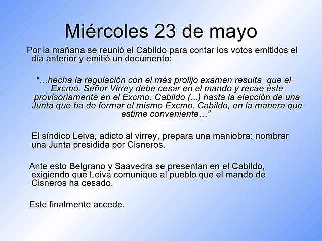 23 de mayo