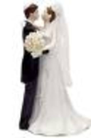 Marriage to my first husband, John D. Cook.