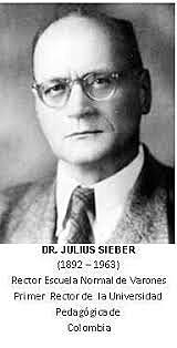 Bajo la Orientación del Pedagogo Alemán Julius Sieber se formaron los profesores especializados