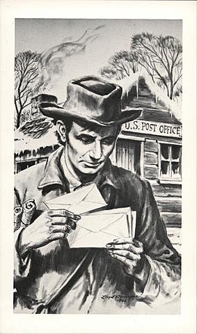 Lincoln becomes postmaster in New Salem