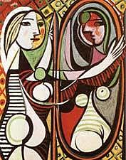 Meisje Voor Een Spiegel