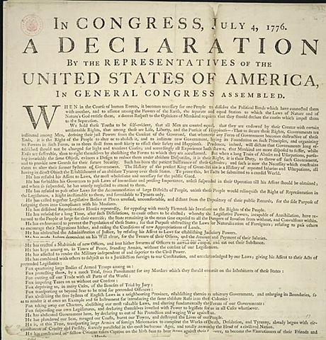 The Declaration of Independence