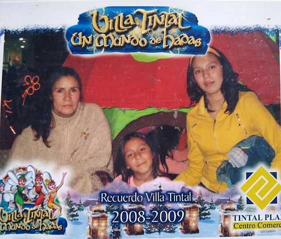 en el centro comercial