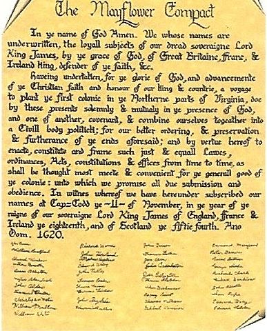 Signing of the Mayflower Compact