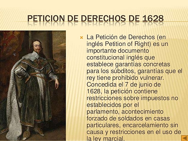 Inglaterra Peticion de Derecho