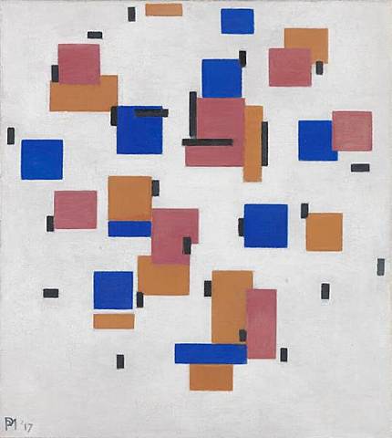Compositie in kleur B - Piet Mondriaan