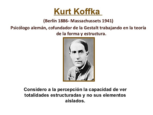 LA PSICOLOGÍA DE LA GESTALT DE KURT KOFFKA
