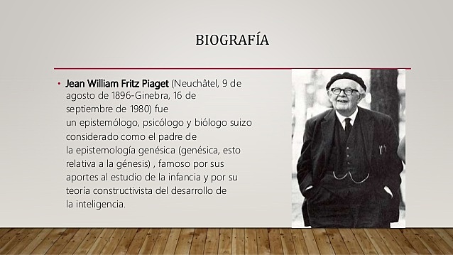 EL COGNITIVISMO DE JEAN  PIAGET