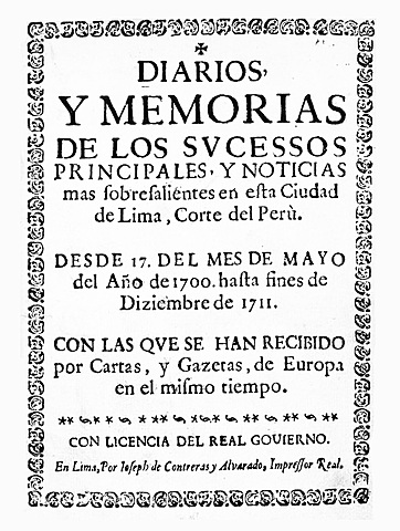 Primer Diario de America