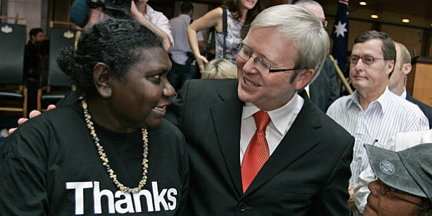 kevin rudd gives his apoligy speech