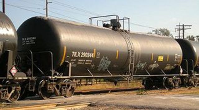 Tank Car Explodes