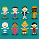 Multicultural kids from freepik